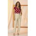 034150- Blusa Ramany Estampa Vermelha Poás